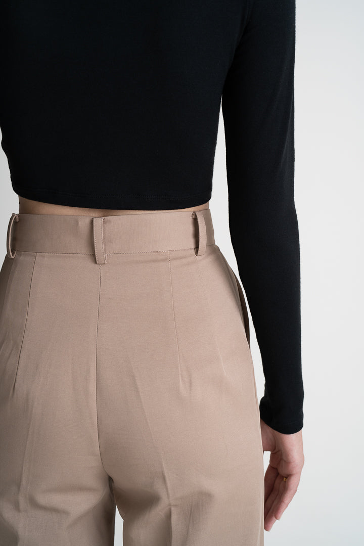 High Waist Wide Leg Trousers