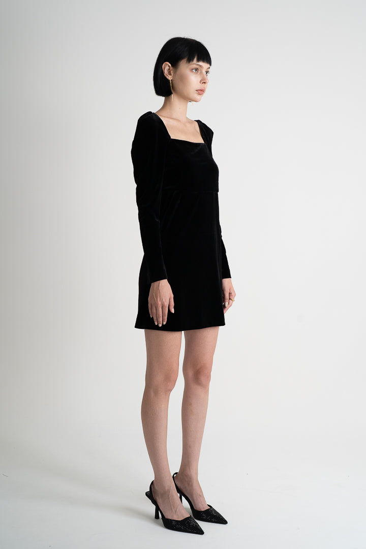 Square Neck Raglan Sleeve Dress