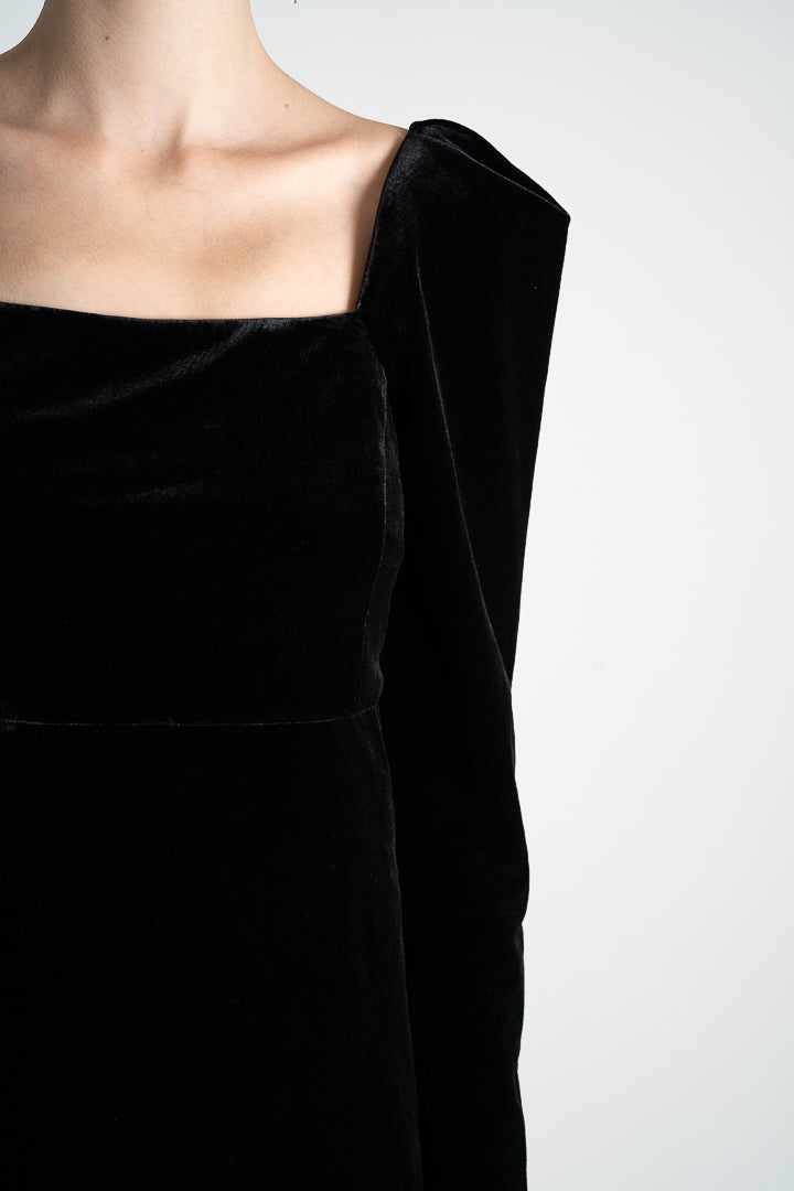 Square Neck Raglan Sleeve Dress