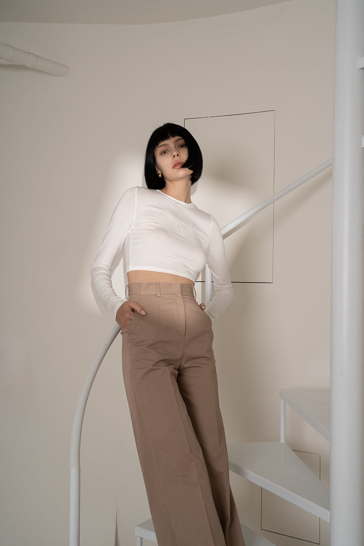 High Waist Wide Leg Trousers