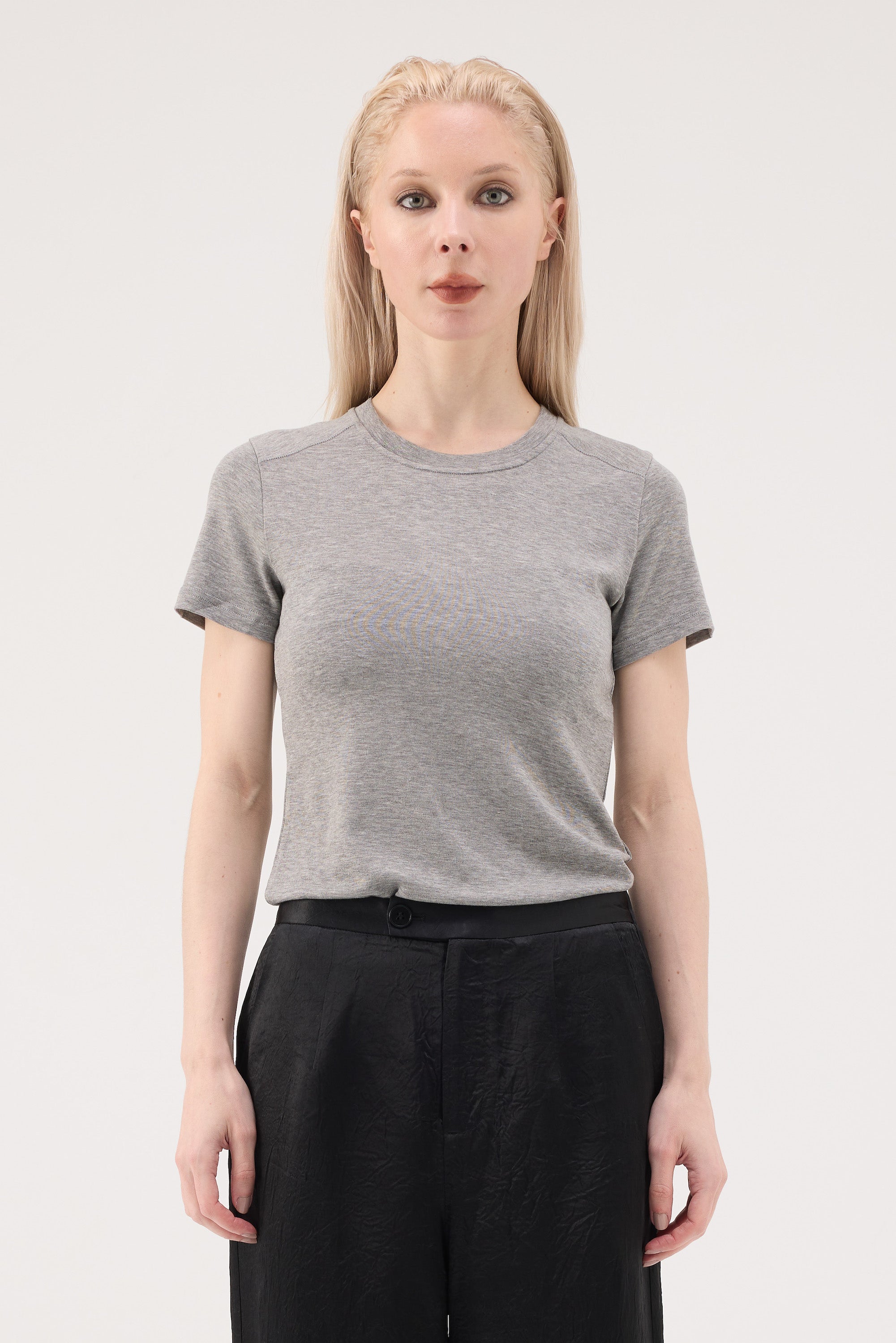 EcoSense Lyocell Merino Blend Tee - Grey