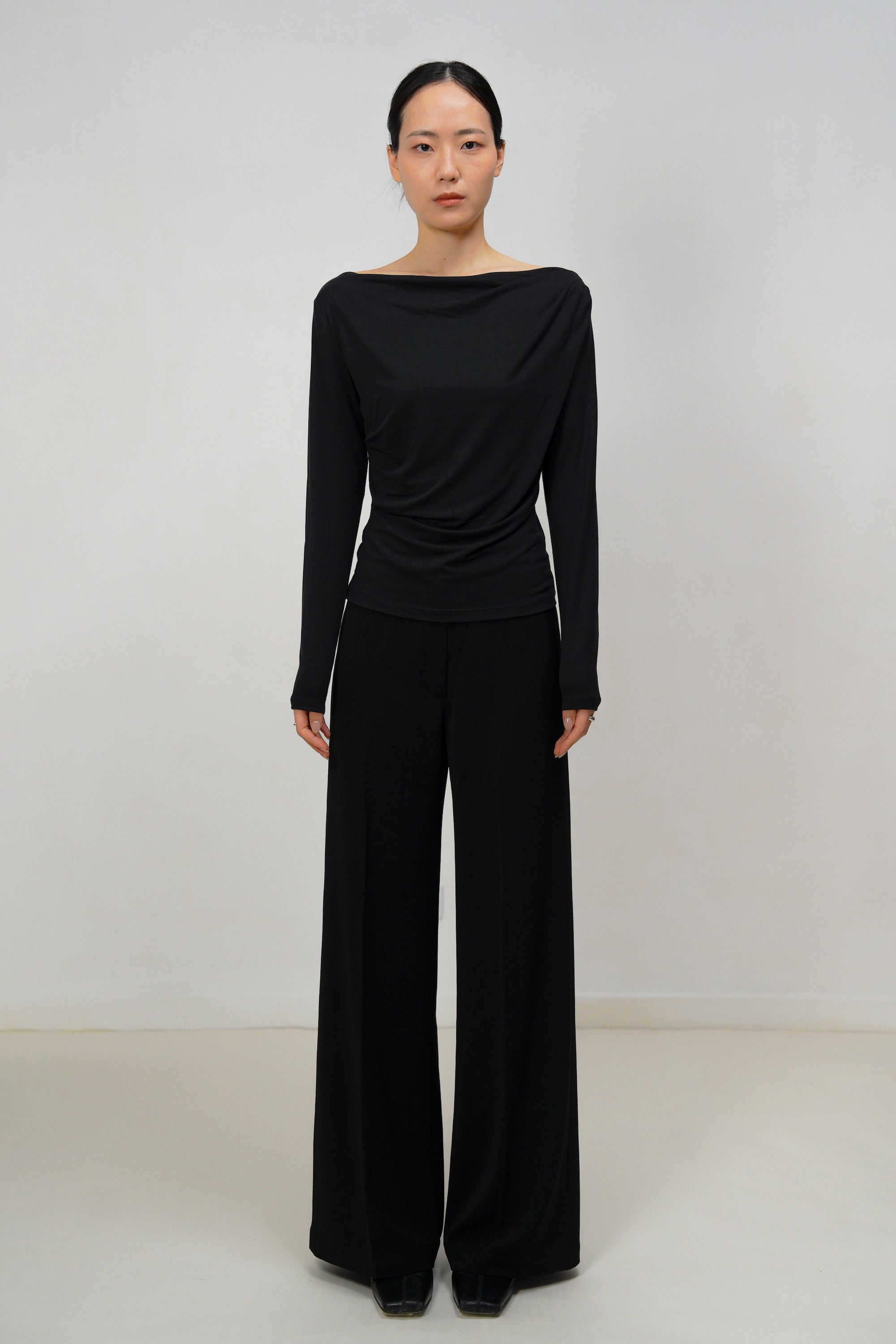 One-Shoulder Modal Glow Top - Brown