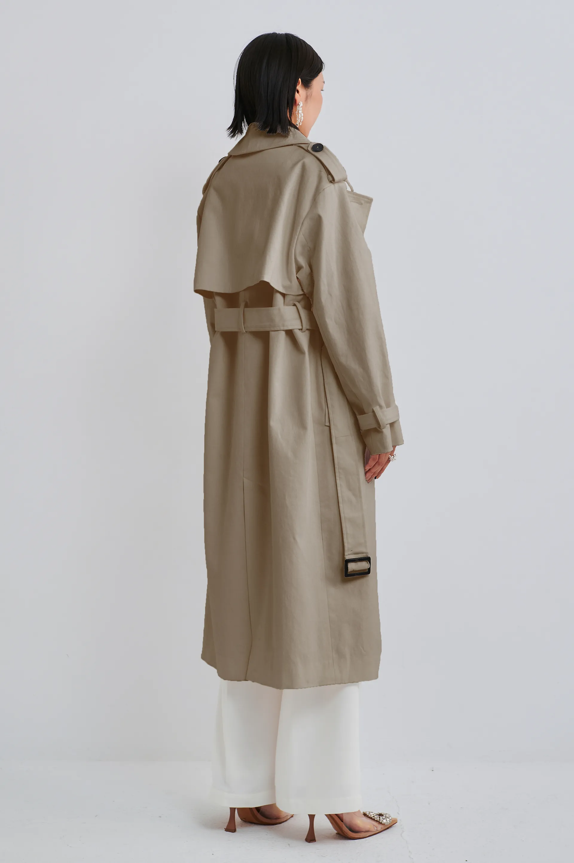 Gender Free Trench Coat - Khaki