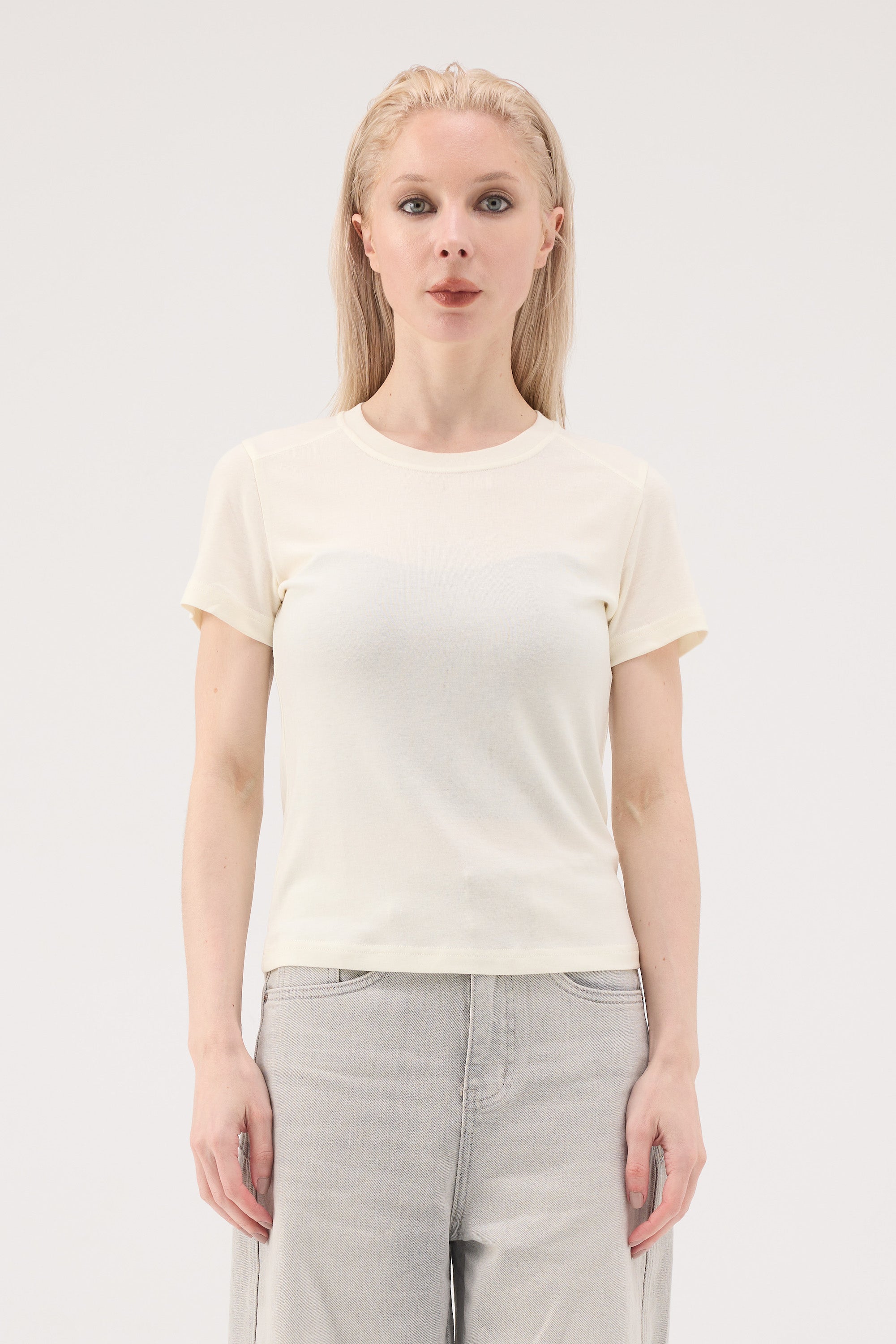EcoSense Lyocell Merino Blend Tee - White