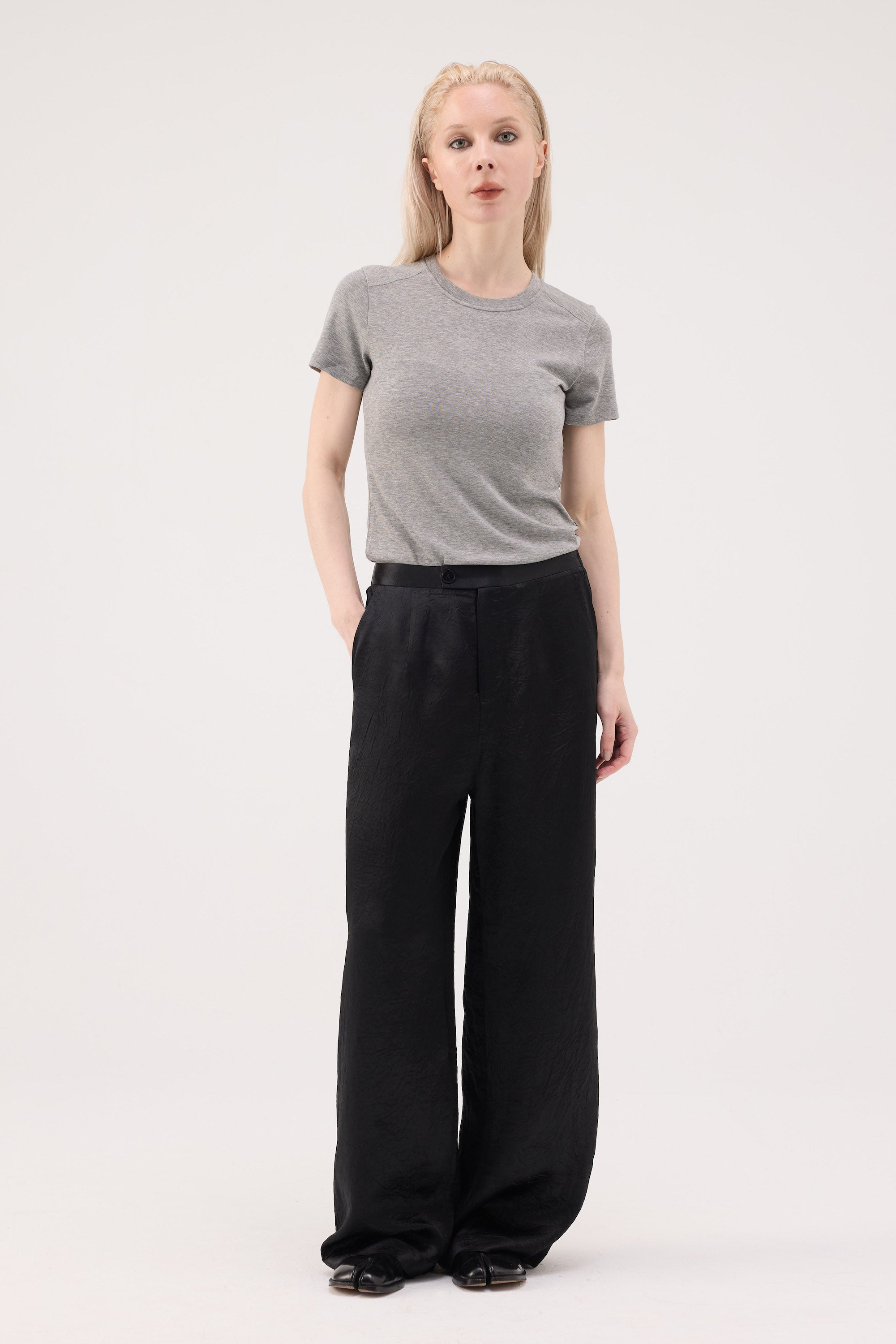 EcoSense Lyocell Merino Blend Tee - Grey