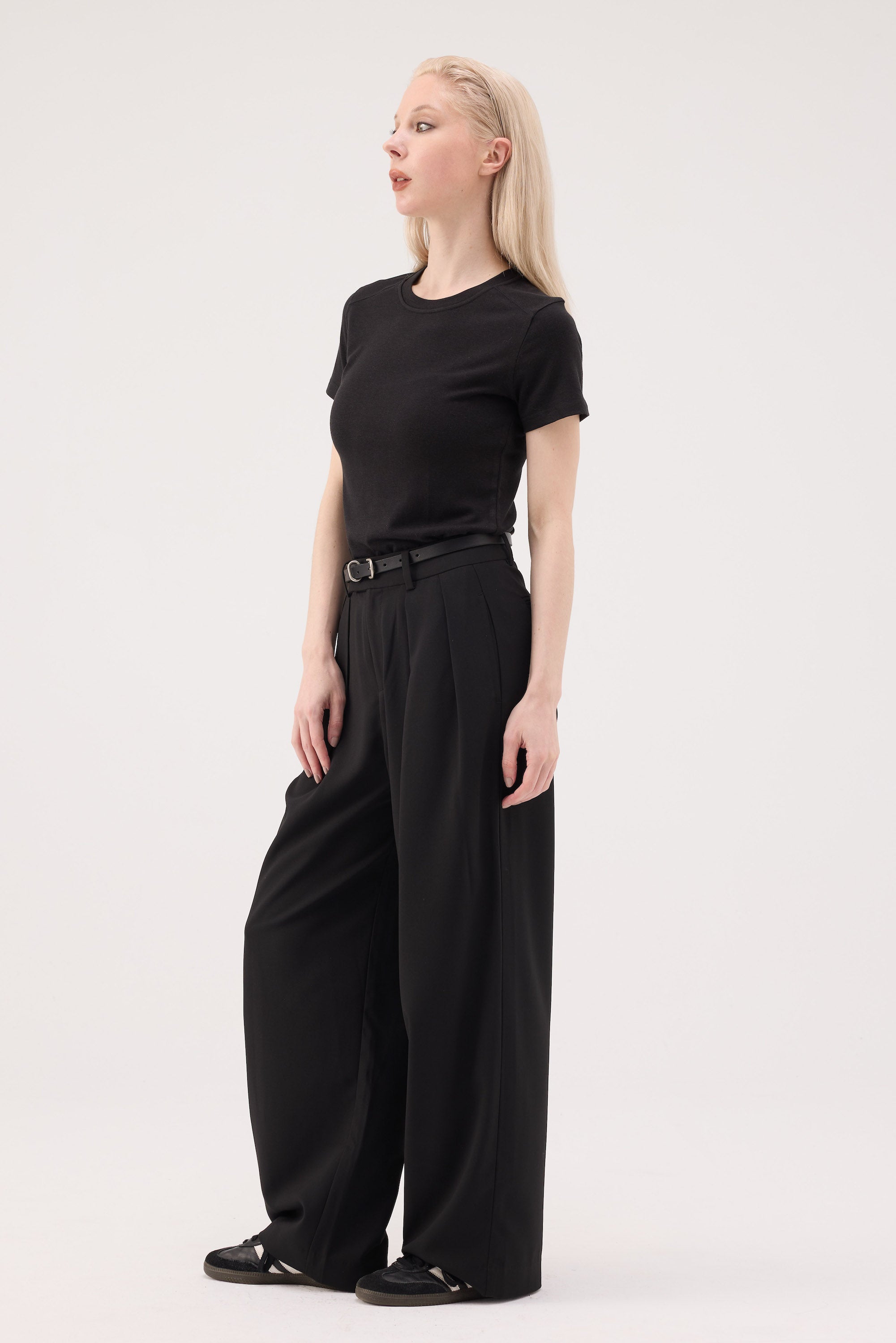 EcoSense Lyocell Merino Blend Tee - Black