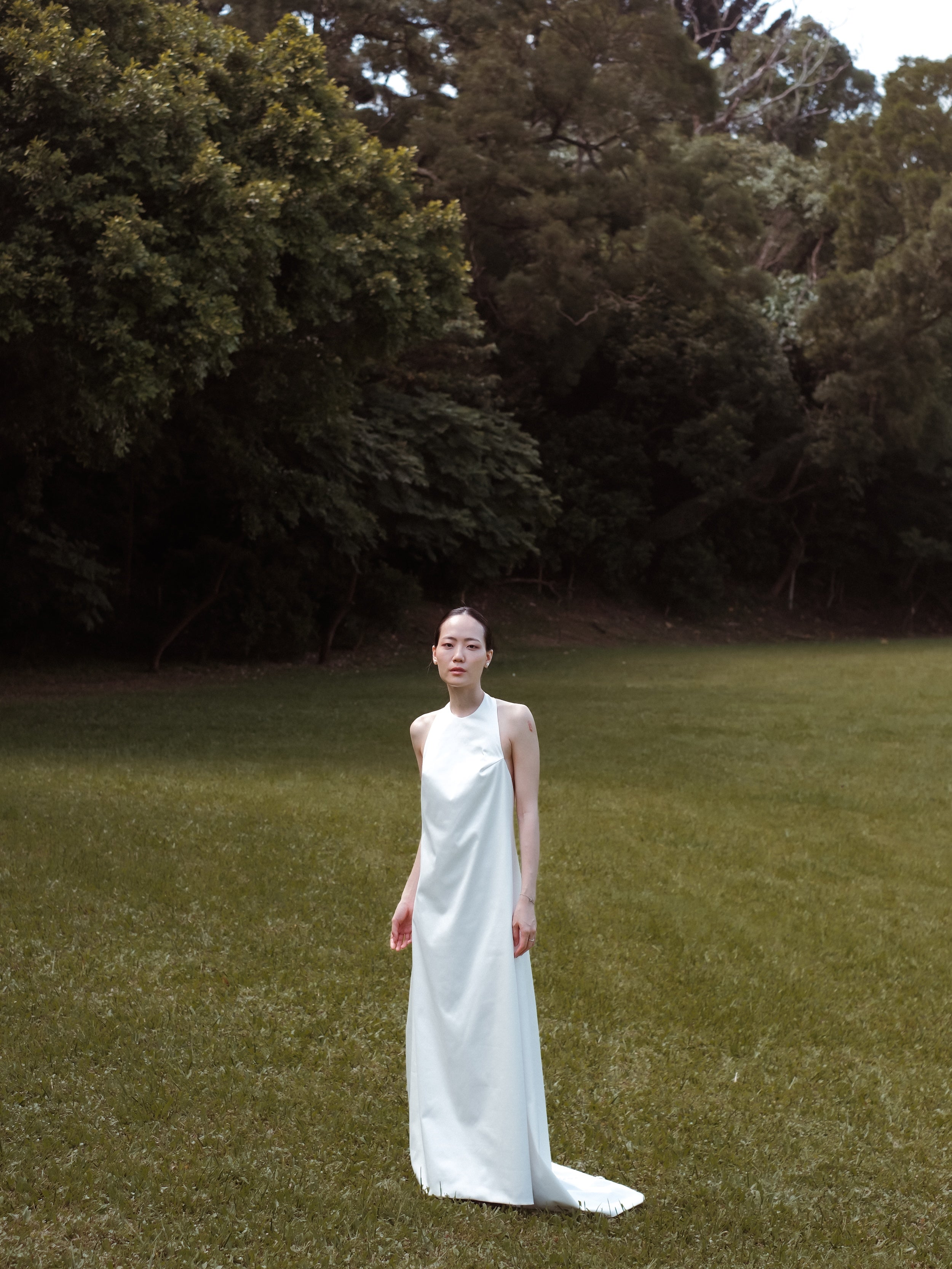 Vow Series - 露背削肩長禮服